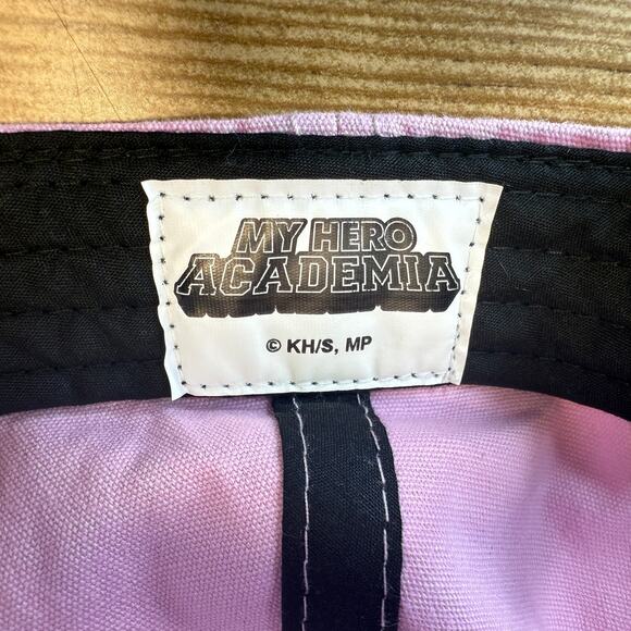 My Hero Academia Pinky Japan Anime Manga Izuku Midoriya Adjustable Hat Cap Horns - Picture 6 of 7